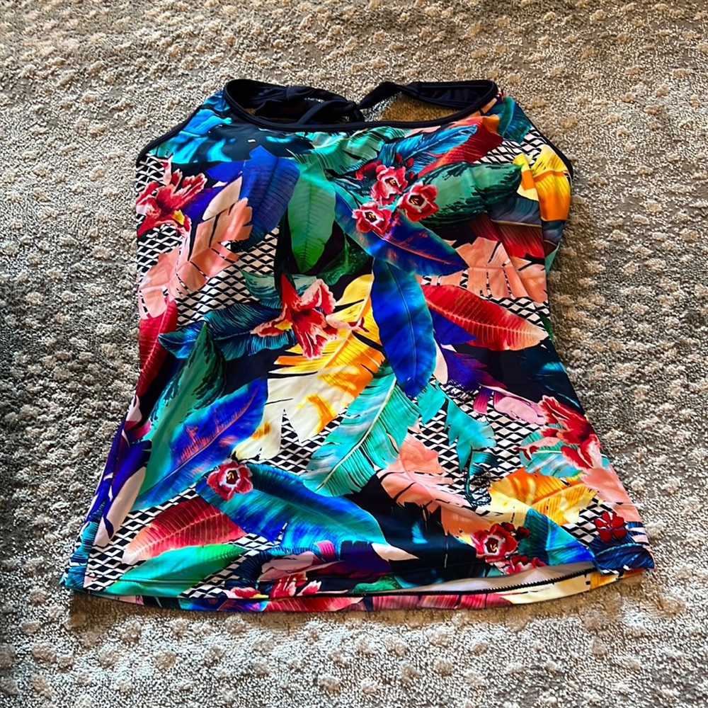 Multi color swim top